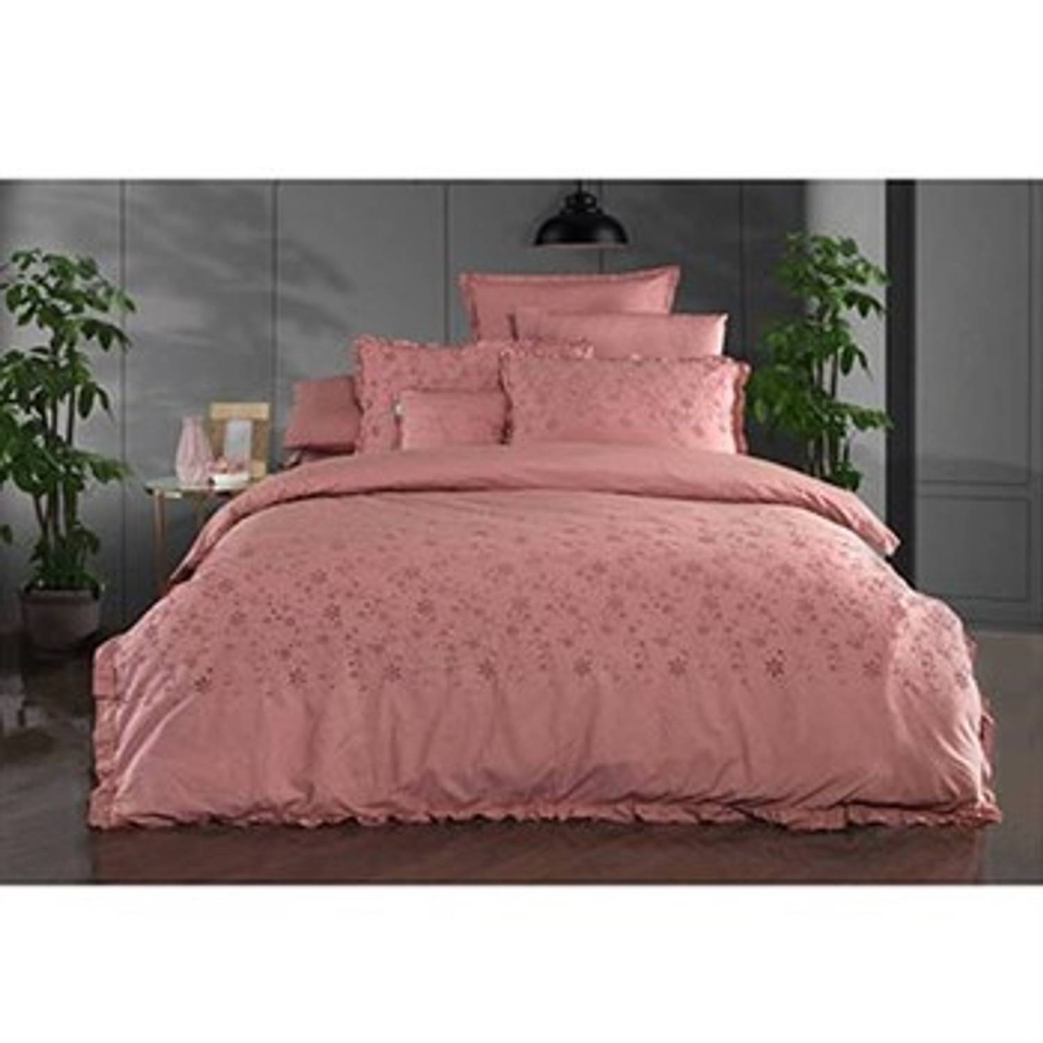 طقم سرير مزدوج حصري سريف PESTE V4 4Y D PINK