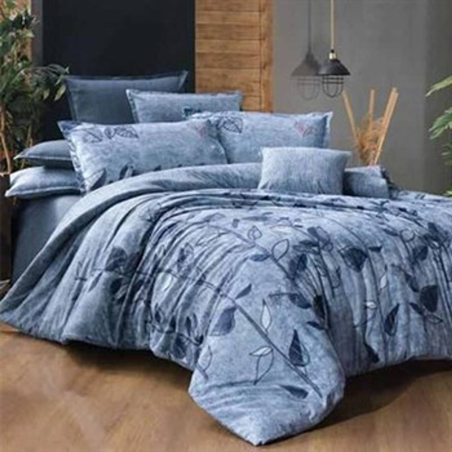 SAREV PERCALE SINGLE BEDDING SET DE JESSIE V1 1Y D BLUE
