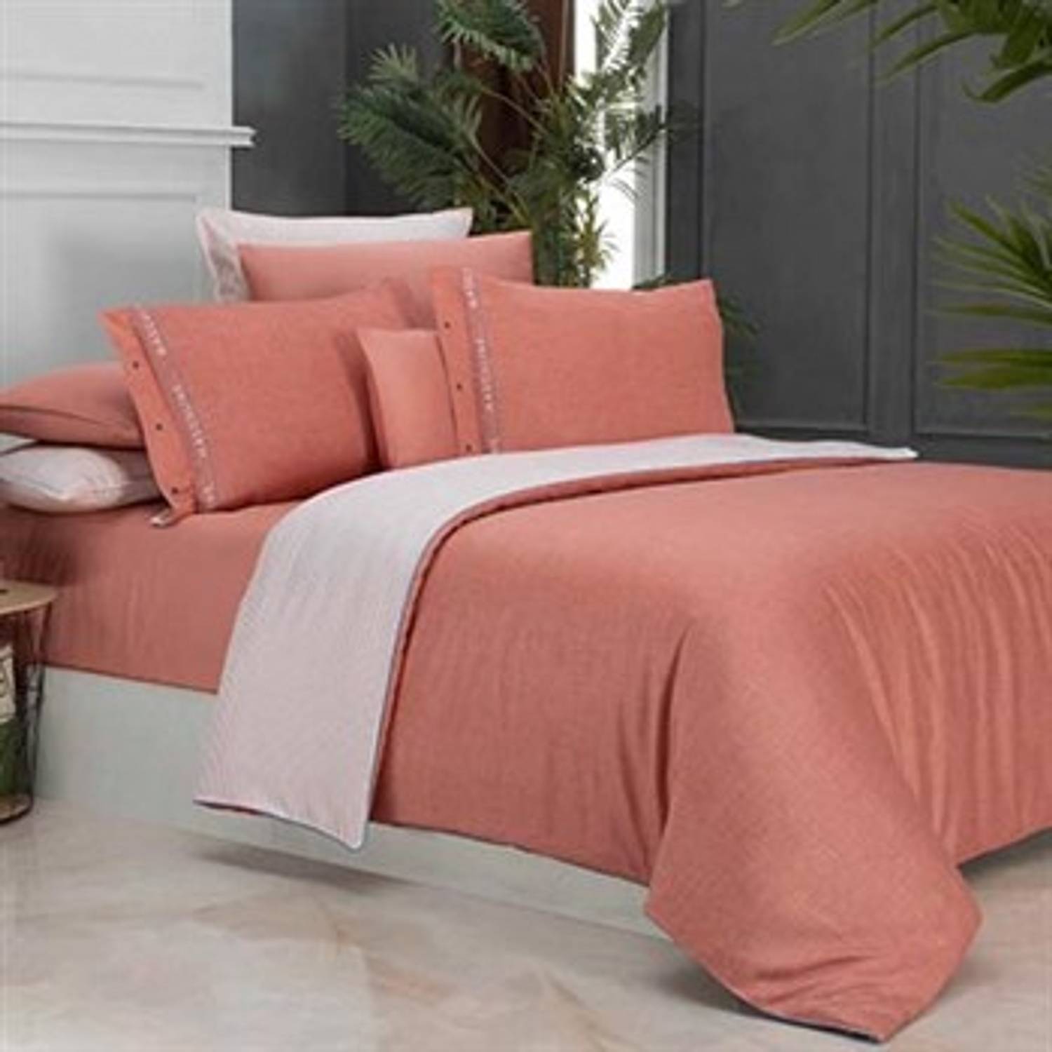 SAREV EXCLUSIVE DOUBLE BEDDING SET TENCEL MORGAN V2 4Y D PINK
