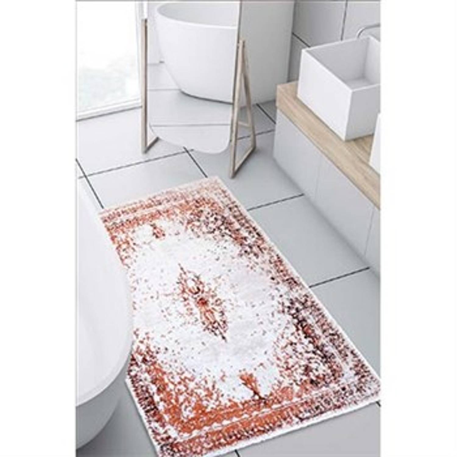 İyi Geceler İstanbul Tek Paspas 80*150 Tajmahal Kiremit