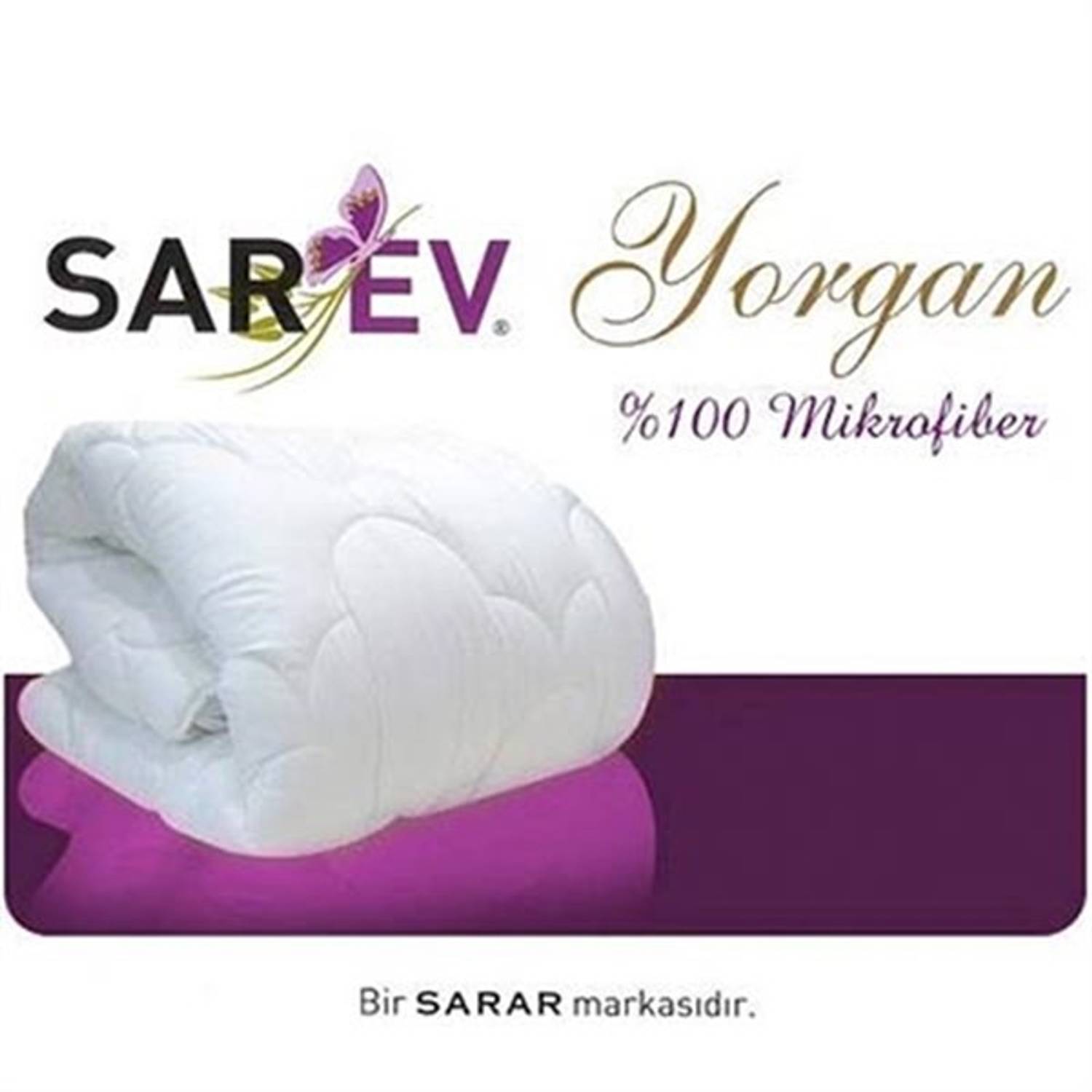 SAREV ÇİFT KİŞİLİK MİCROFİBER YORGAN V1 BEYAZ