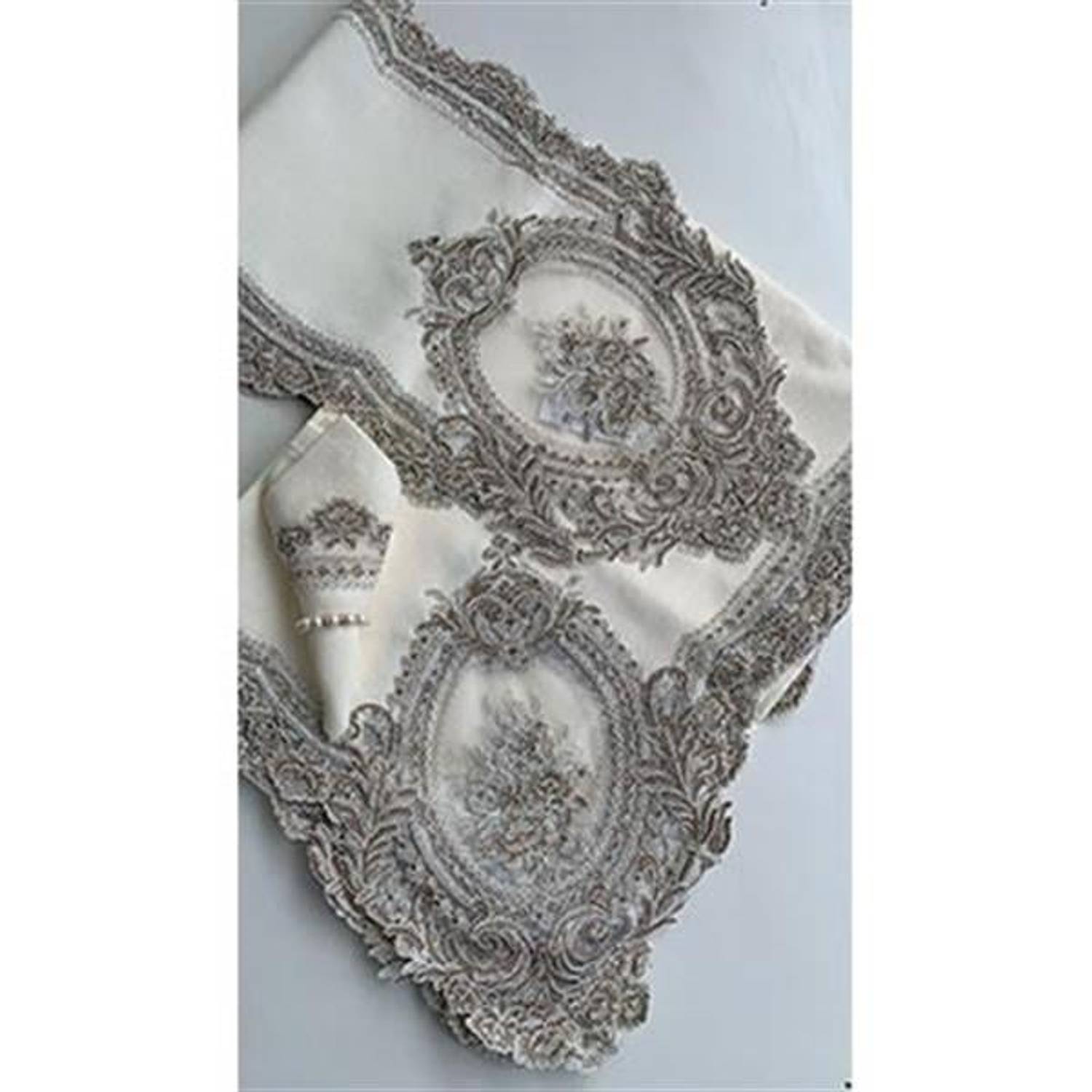 Комплект столу ATAK RUNNER ANGEL кремово-бежевий