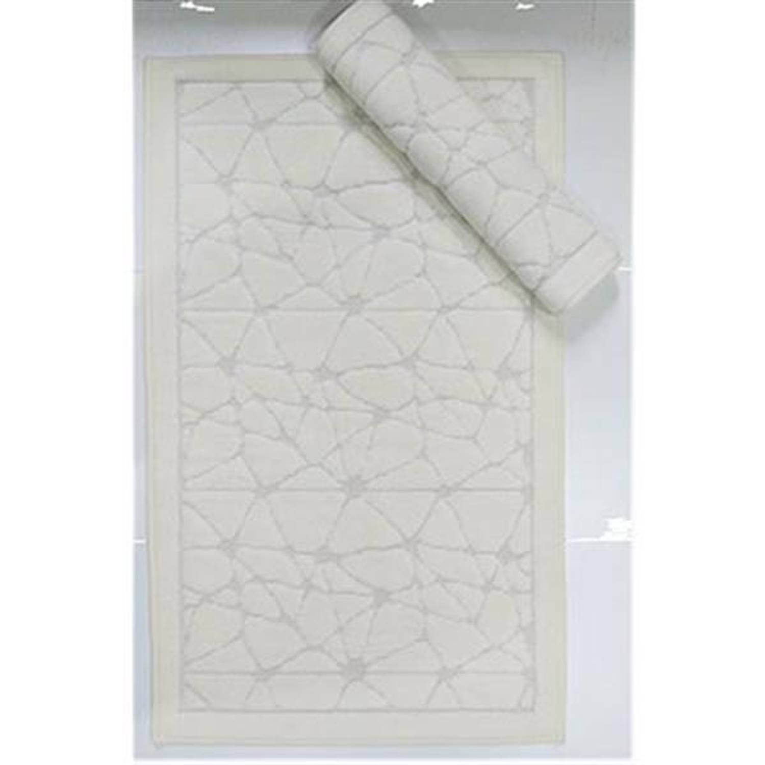 Коврик для ванной Maco из хлопка с кремовым стеклом, стильный и мягкий, идеально вписывается в любой интерьер ванной комнаты