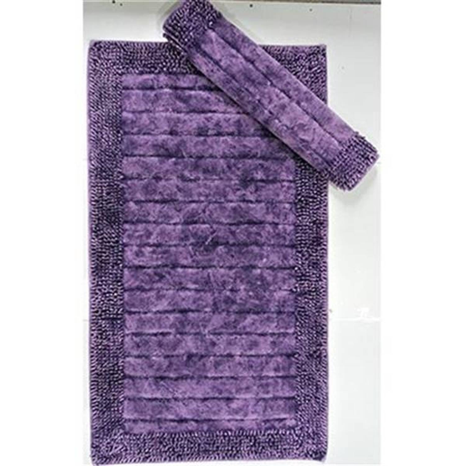 Maco Cotton Toilet Seat Pasta Antique Stripe Lilac