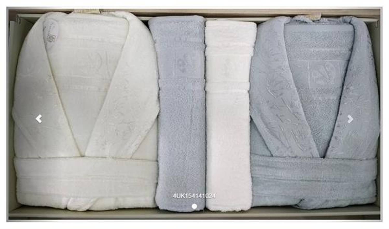 Набор халатов PUPİLLA из бамбука, серебристый мятный и экрю