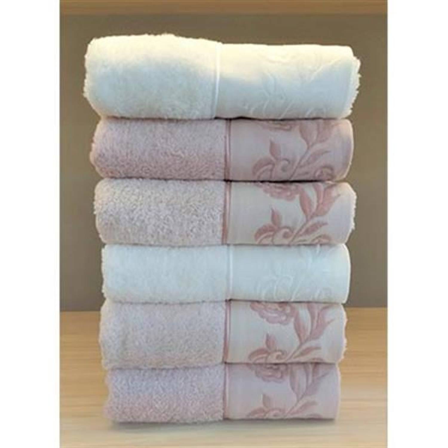 PUPİLLA BAMBOO EMBROIDERED 6 TOWEL 50*90 KARISTO 1062