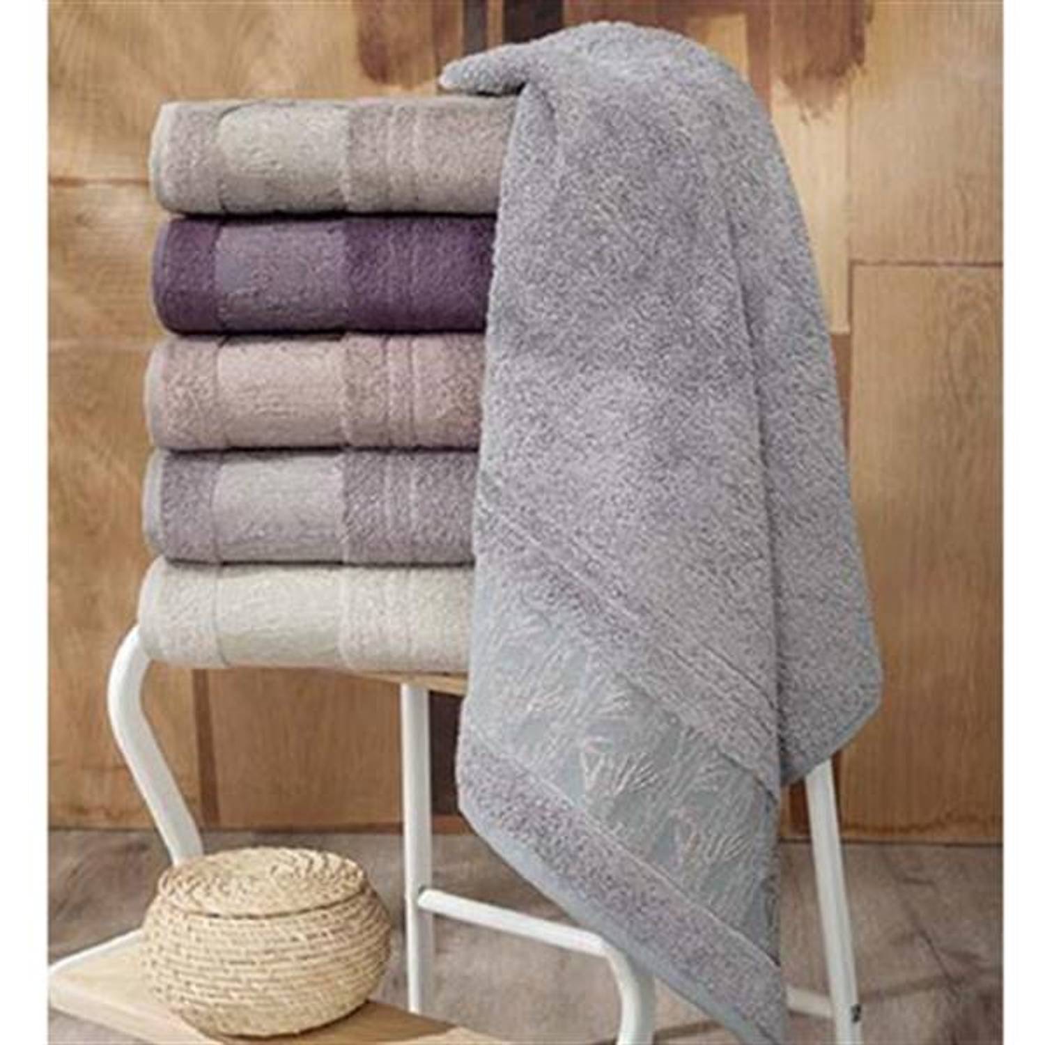 PUPİLLA BAMBU 6'LI HAVLU 50*90 KRİSTAL 3008