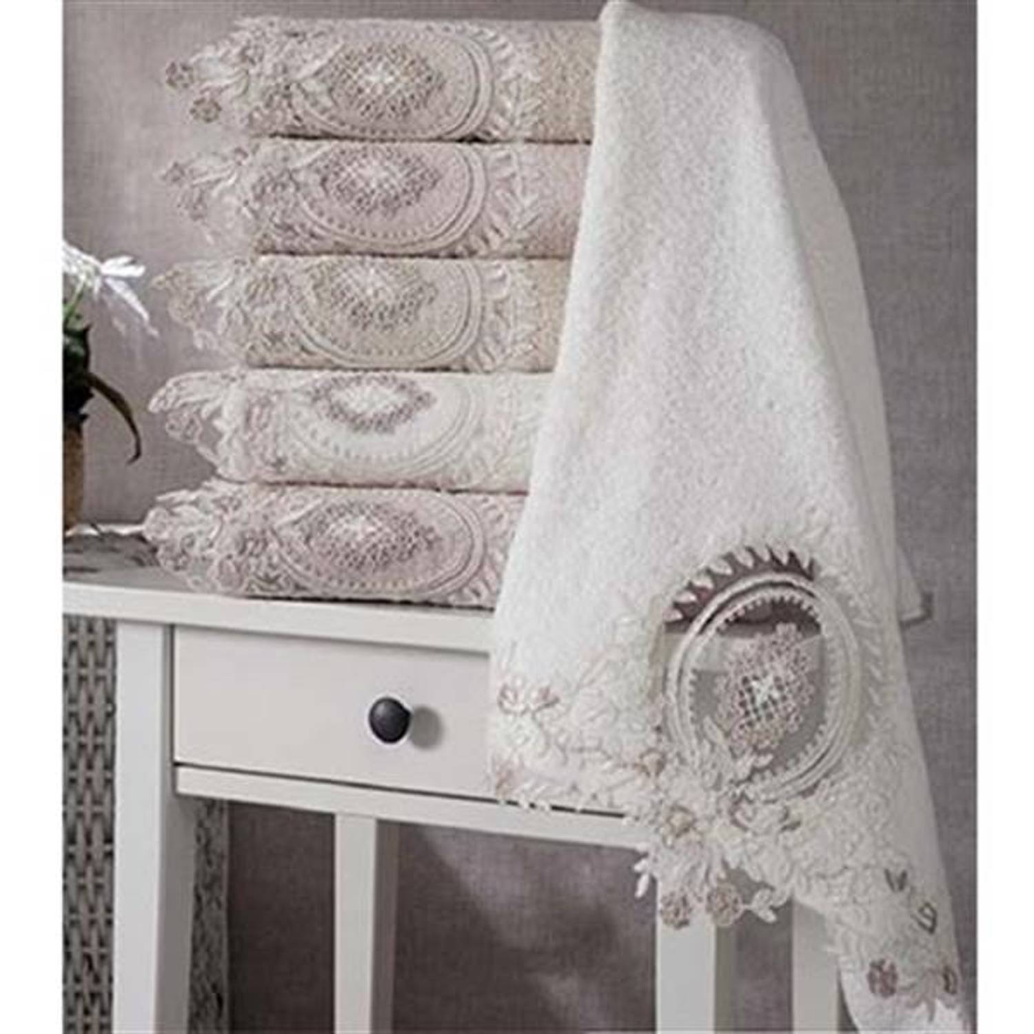 PUPİLLA BAMBU GÜPÜRLÜ 6'LI HAVLU 50*90 OLİVER