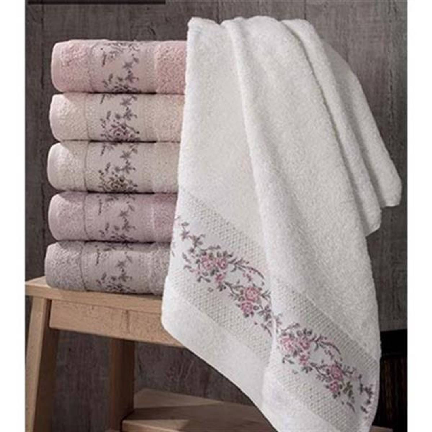 Набор полотенец PUPİLLA BAMBU 6 штук 50*90 см Ренессанс 3008 для лица и рук