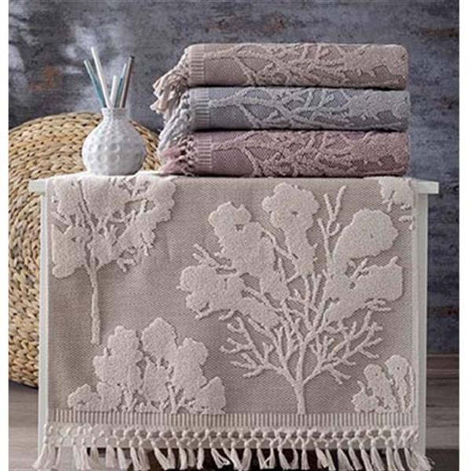 Пухнасте махрове рушник PUPİLLA 50*90 см, м'яка бавовняна тканина, ідеально підходить для обличчя та рук, стильний дизайн