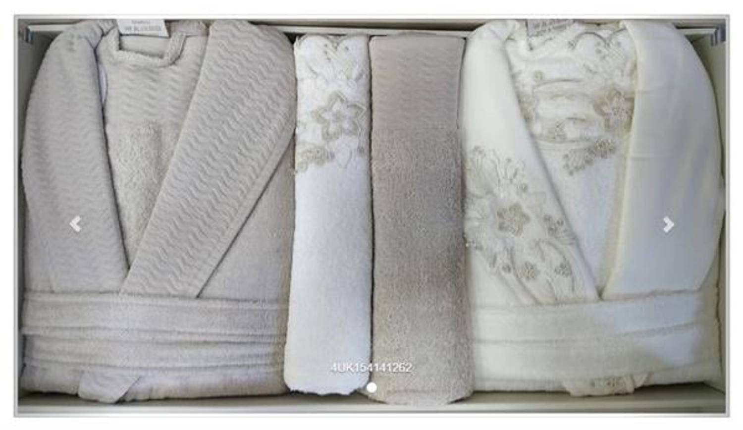 PUPİLLA AİLE BORNOZ SETİ BAMBU VANETTA EKRU - BEJ