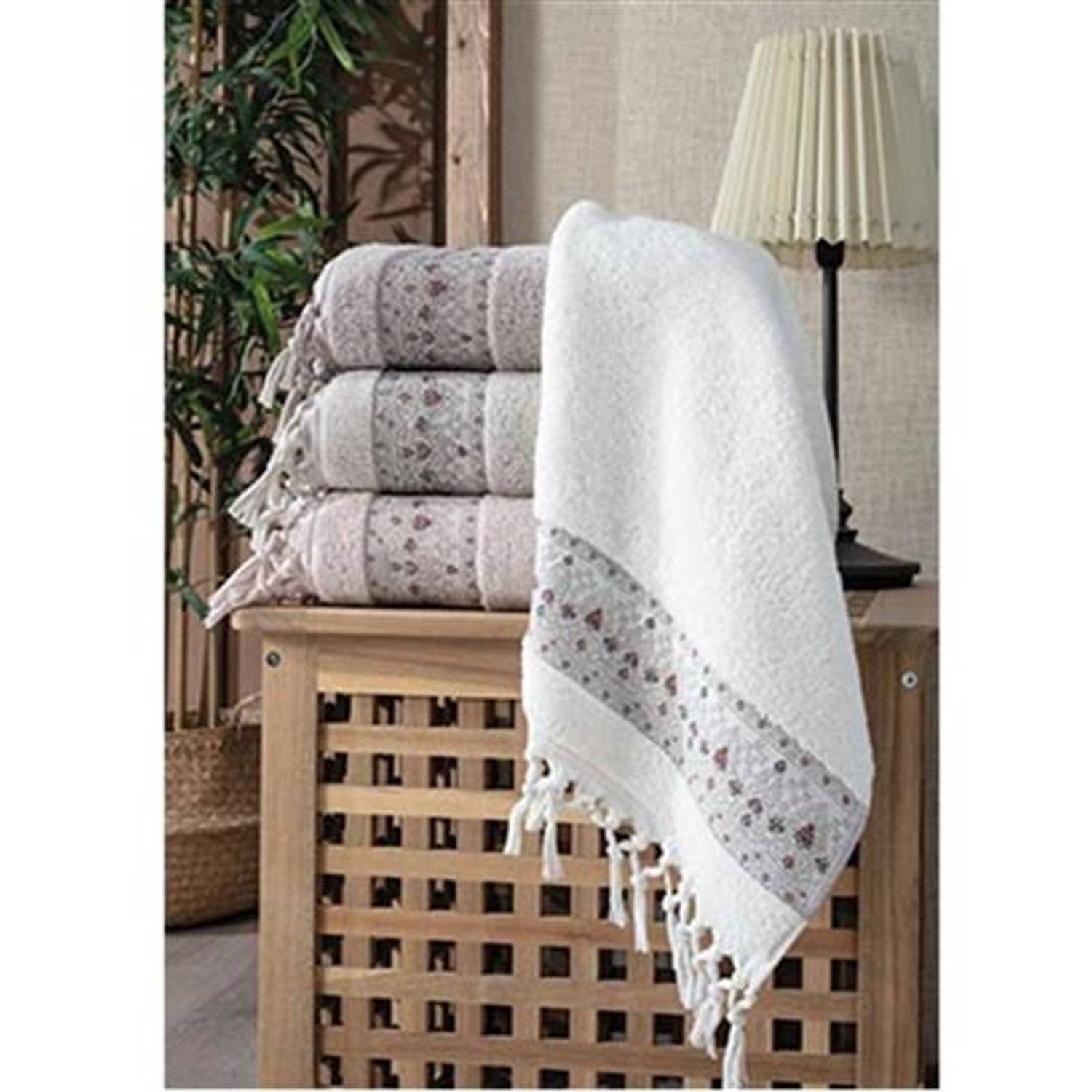 Полотенца PUPİLLA 4 шт. с жаккардовым узором 50*90 см СИДНЕЙ