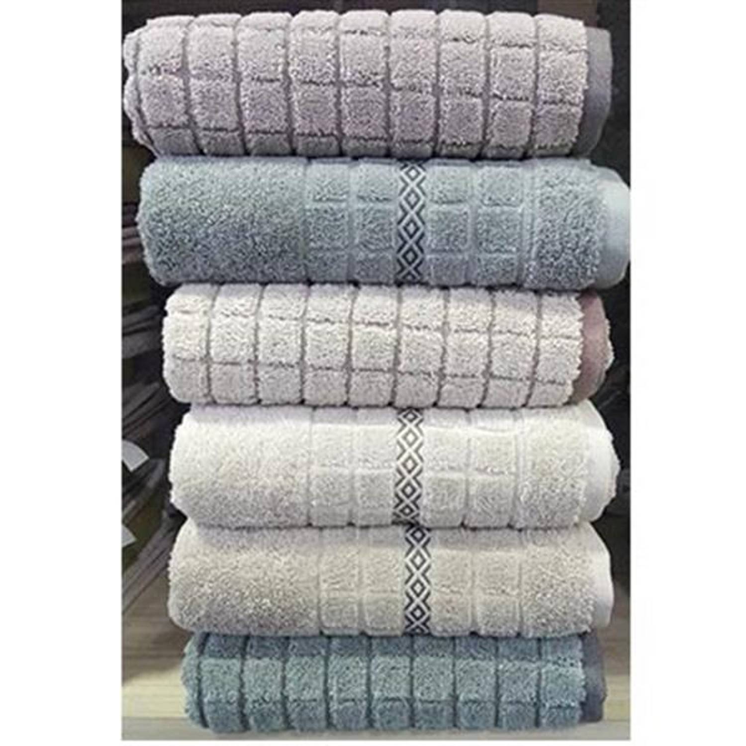 Пончо PUPİLLA JAKARLI BUKLE, 6 штук, 50*90 см, м'який та вбираючий, ідеальний для обличчя та рук