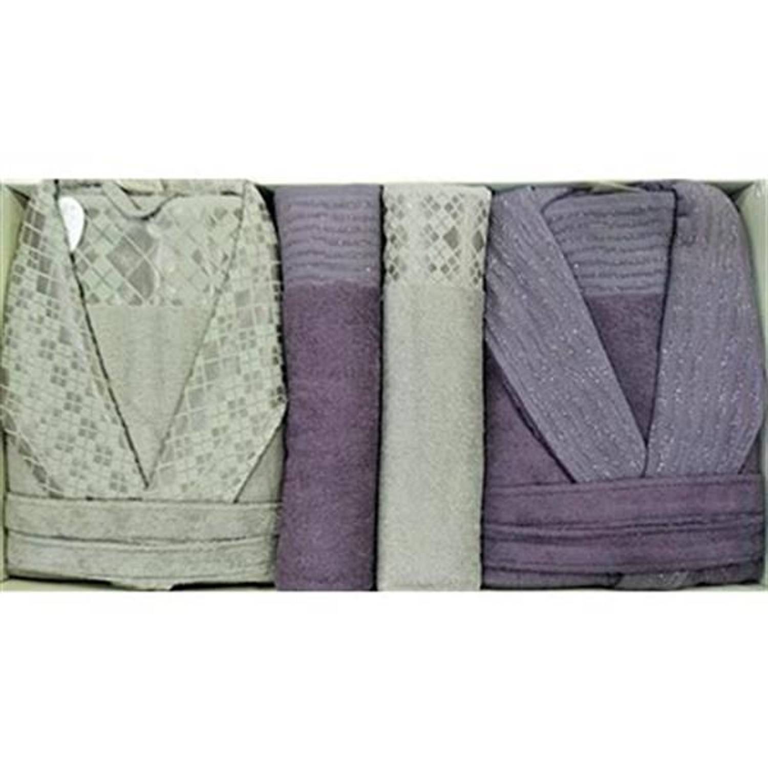 PUPİLLA FAMILY BATHROBE SET BAMBOO FORMEN-FRIDA BLUE-BLUE-BROWN