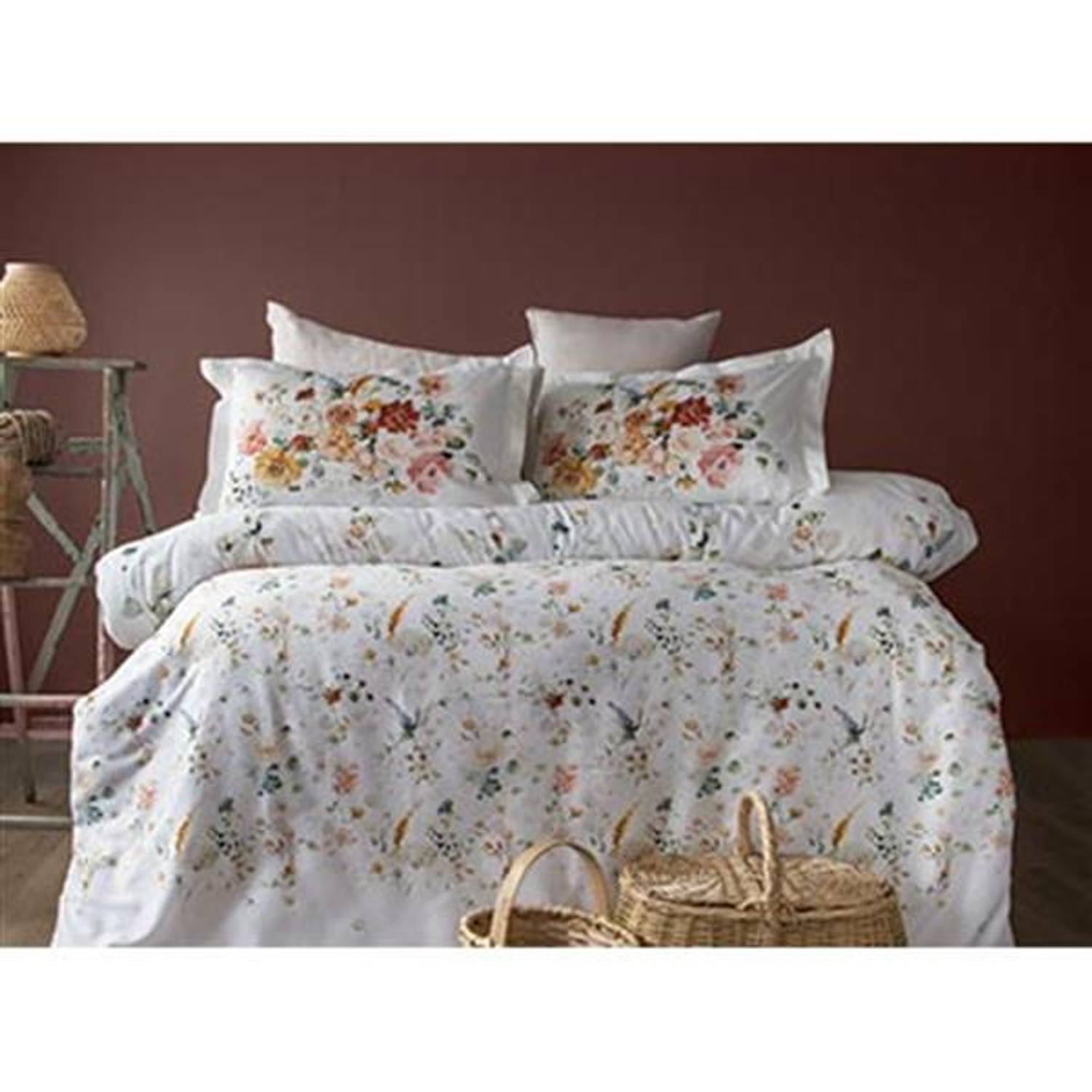 طقم مفرش سرير مزدوج مطبع رقميًا من PUPİLLA ELIZYA