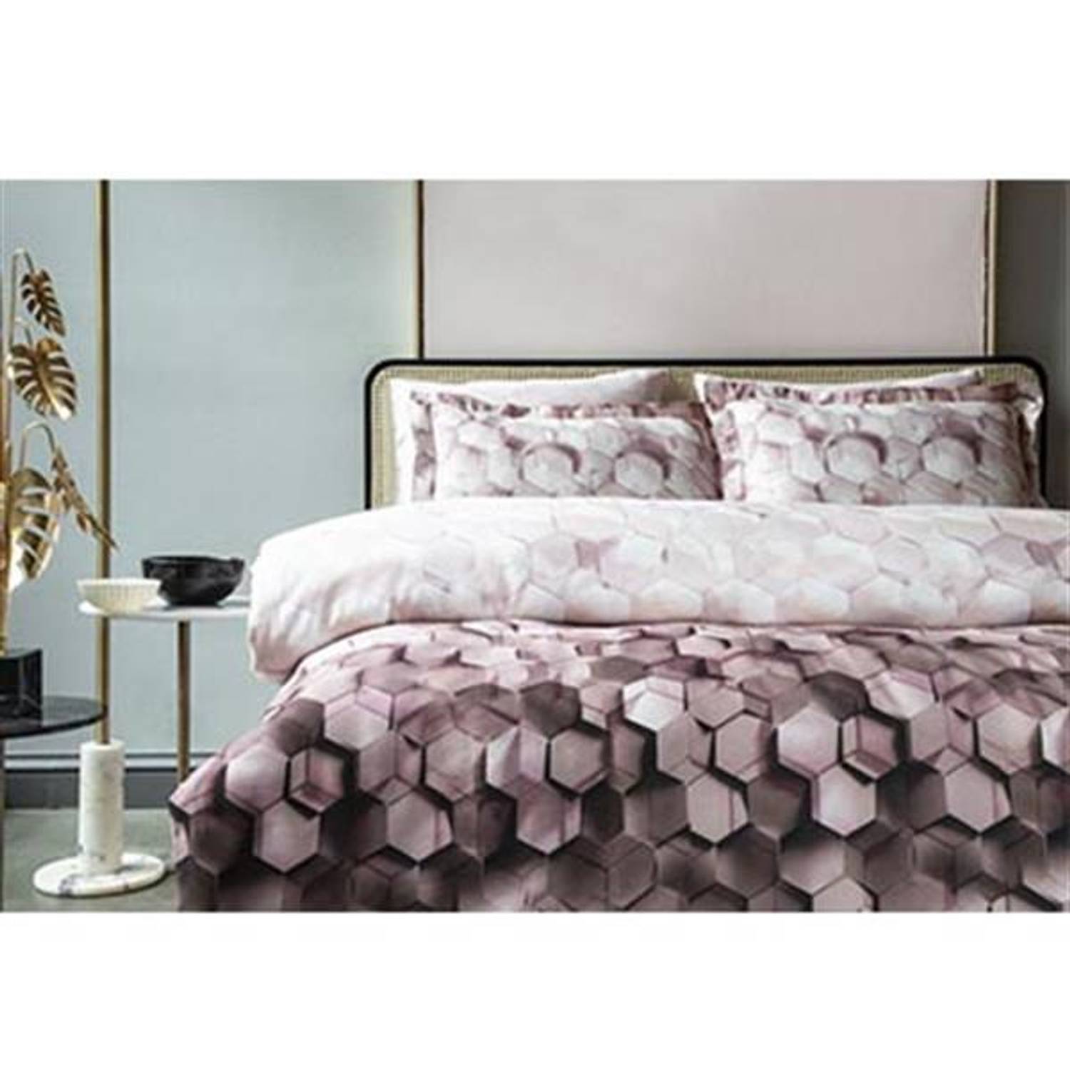 PUPİLLA طقم سرير مزدوج مطبع رقميًا من الساتان بيرلا