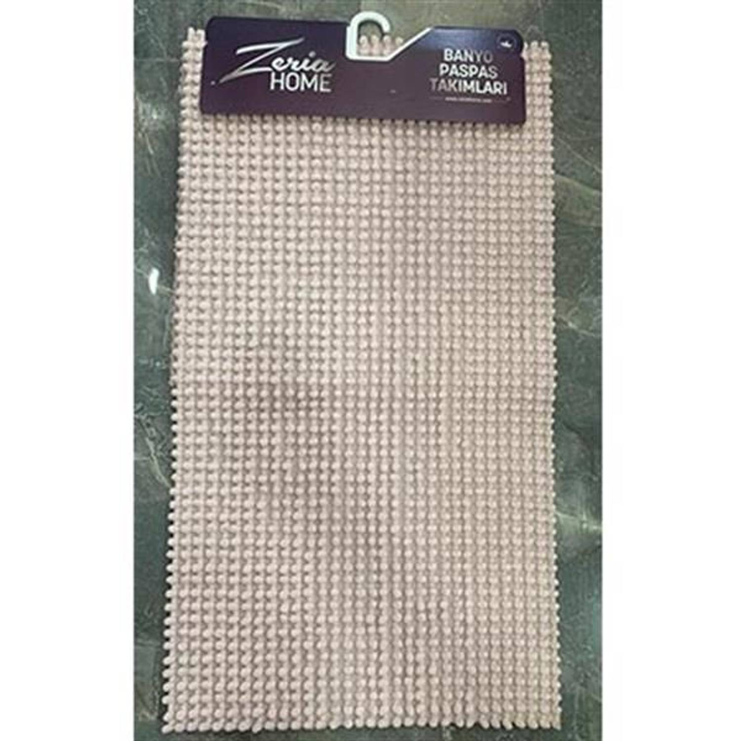 Килимок для ванної Zeria з бавовни з перлинами в кольорі пудри