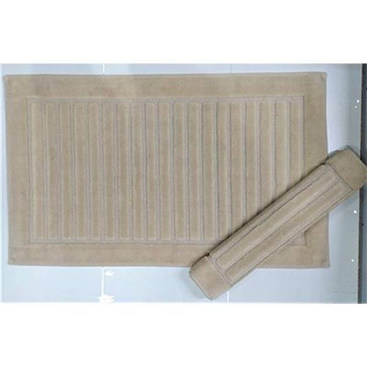 Maco Cotton Toilet Seat Cotton Striped Beige