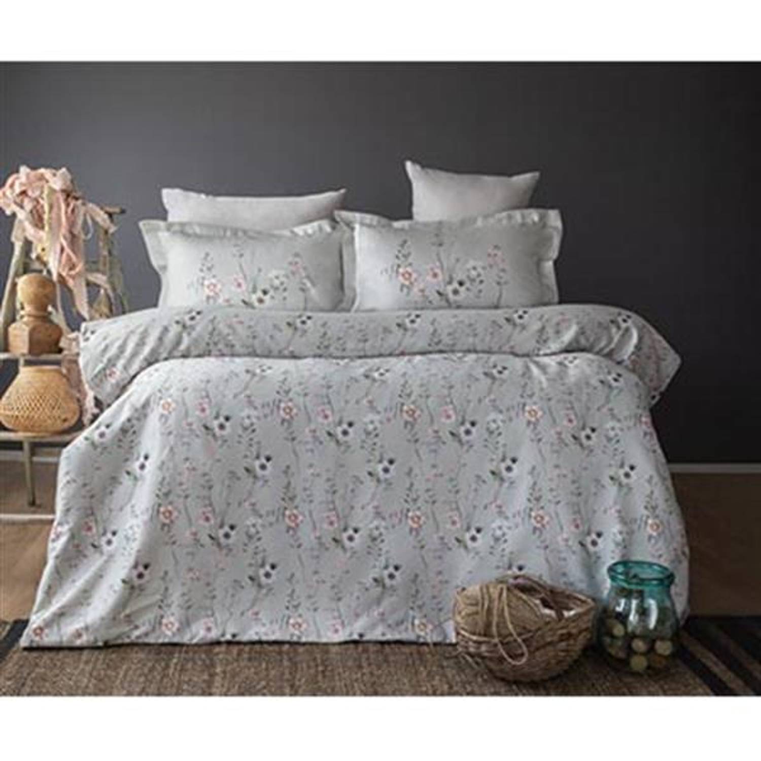 PUPİLLA DIGITAL PRINTED SATIN DOUBLE BEDDING SET LAVIN
