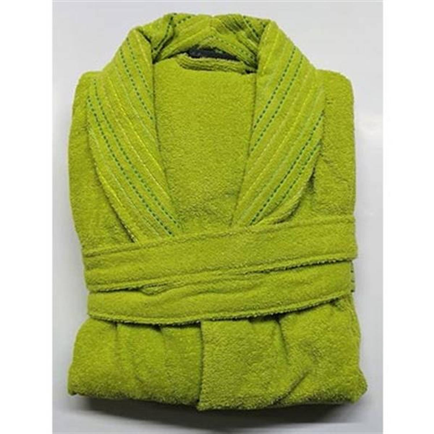 GOOD NIGHT ISTANBUL SINGLE BATHROBE IN LINE GREEN L/XL