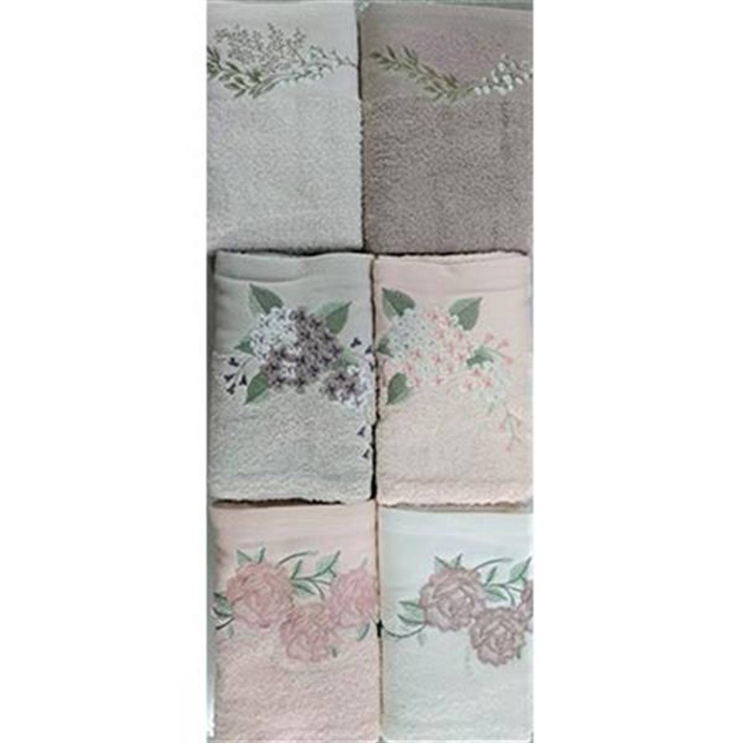 ŞIKEL COTTON 6 TOWEL 50*90 ELITE EMBROIDERED