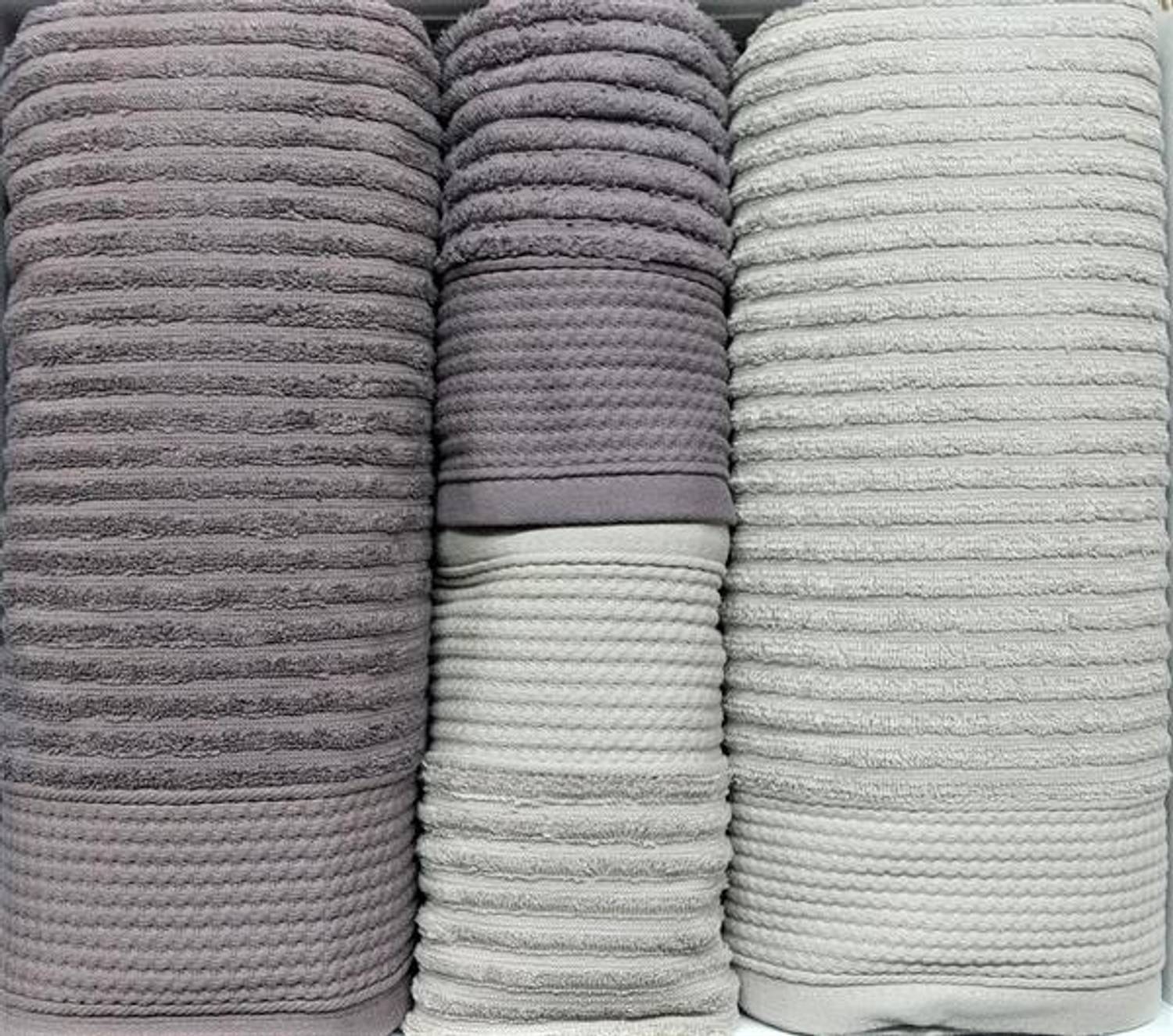 Набор полотенец для лица и рук Шикель, микроволокно, цвет: сиреневый - бежевый