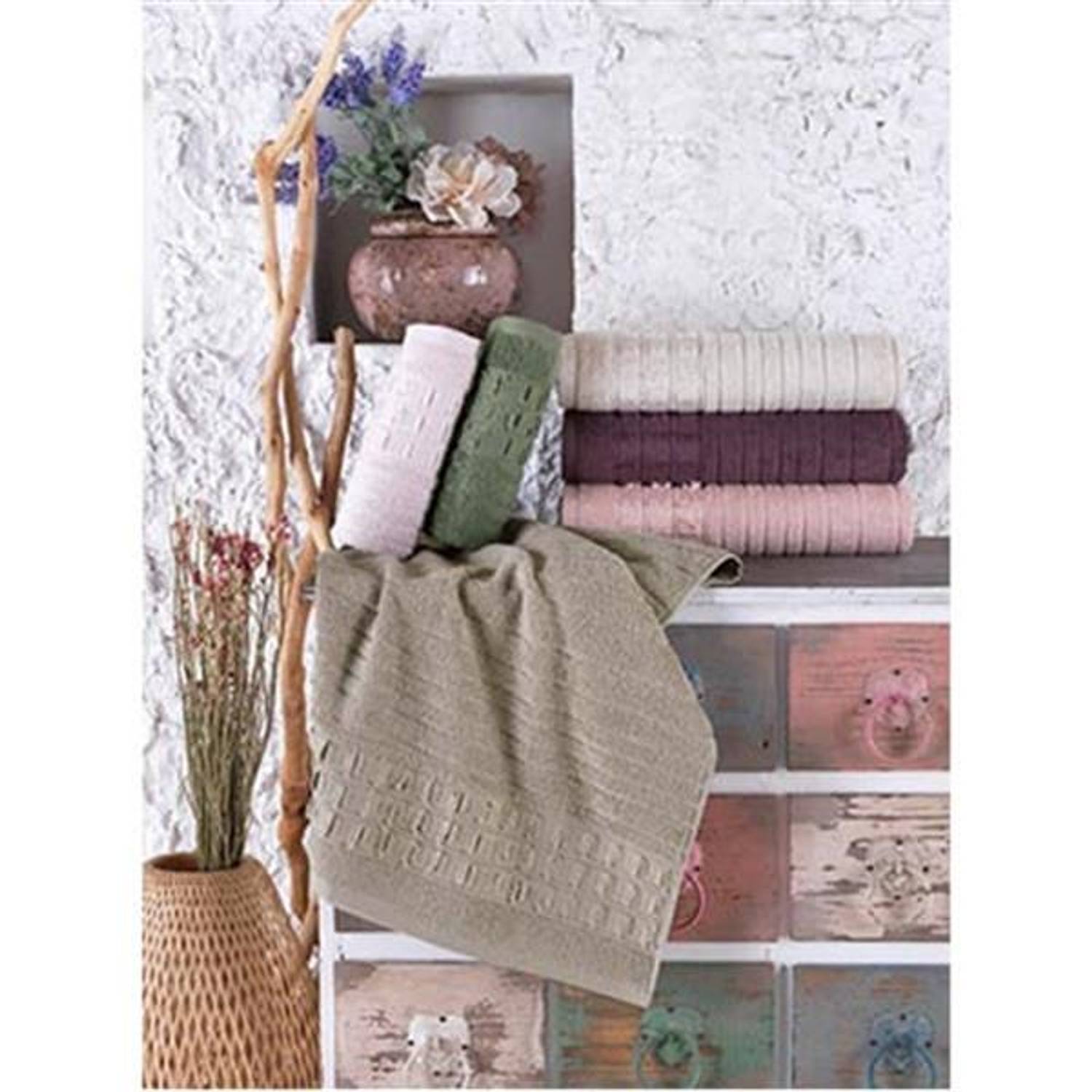 SHAPED PINE 6' TOWEL 50*90 ELEGANT