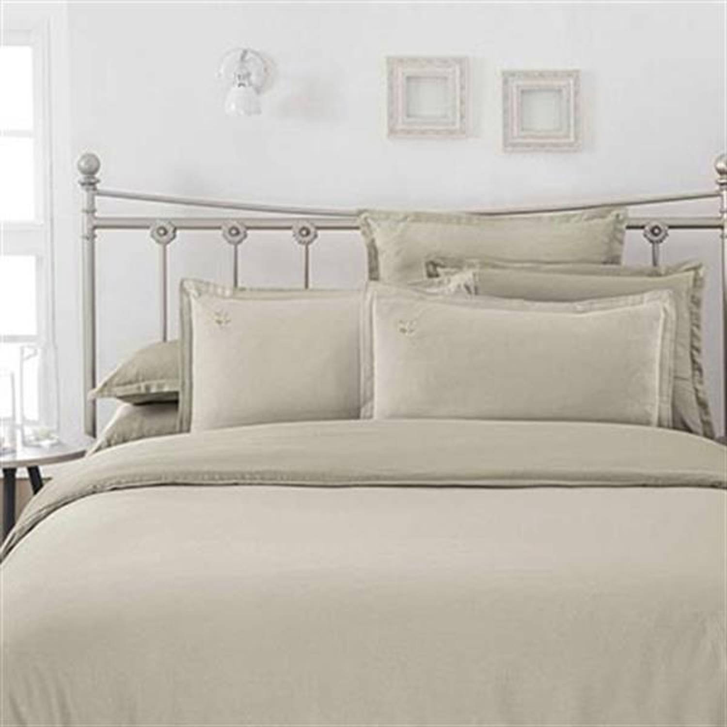 طقم سرير SAREV SATIN مفرد أرمور زيتون بيج