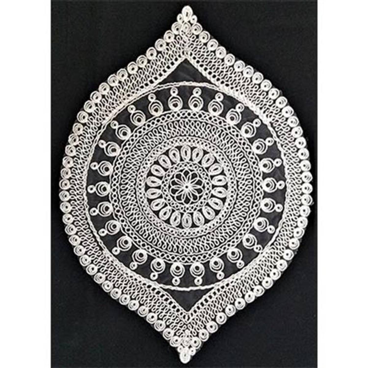 Салонний набір ATAK з 5 частин кремового кольору з кORDонними вставками