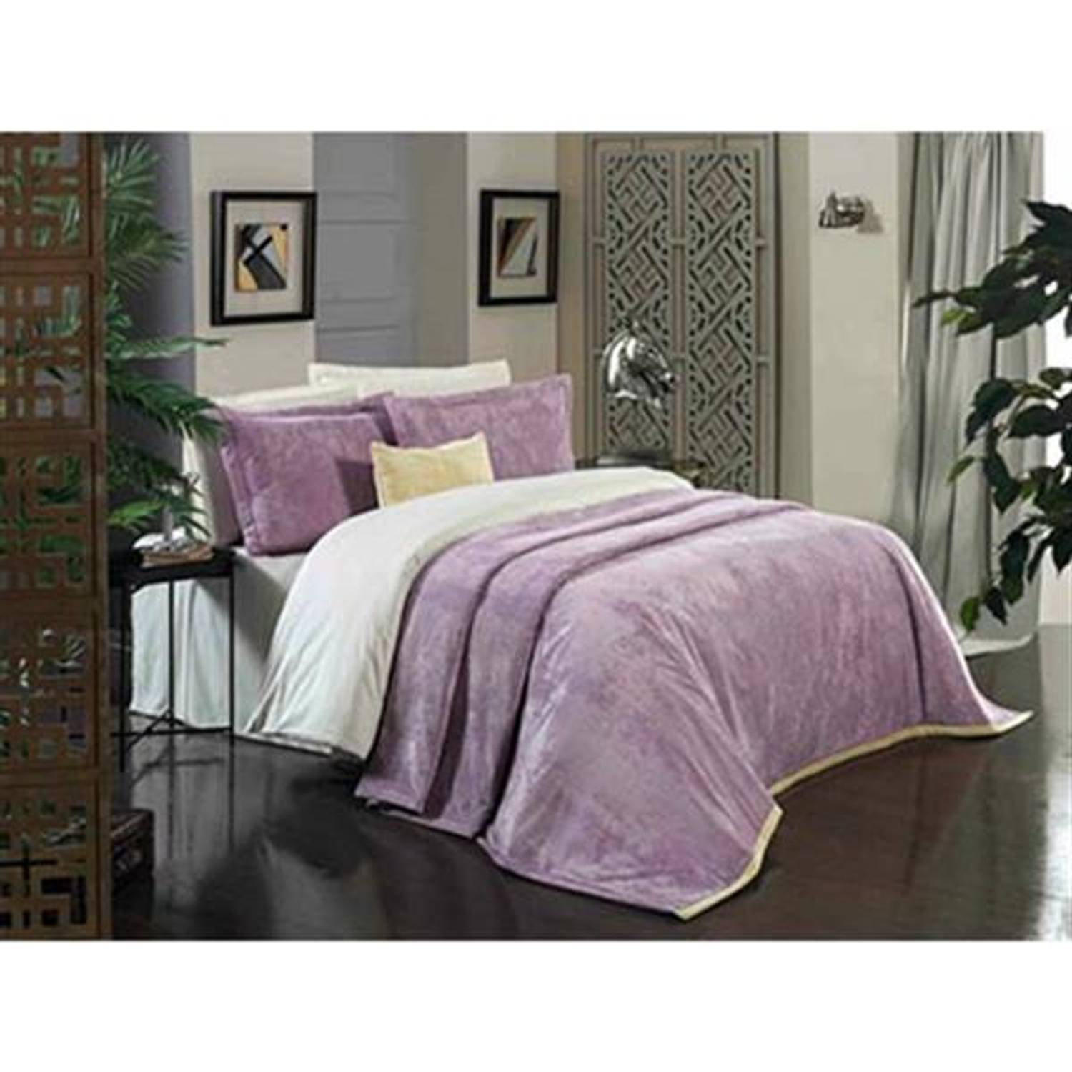 SAREV DOUBLE EXCLUSIVE BED COVER DOLCE VITA YELLOW