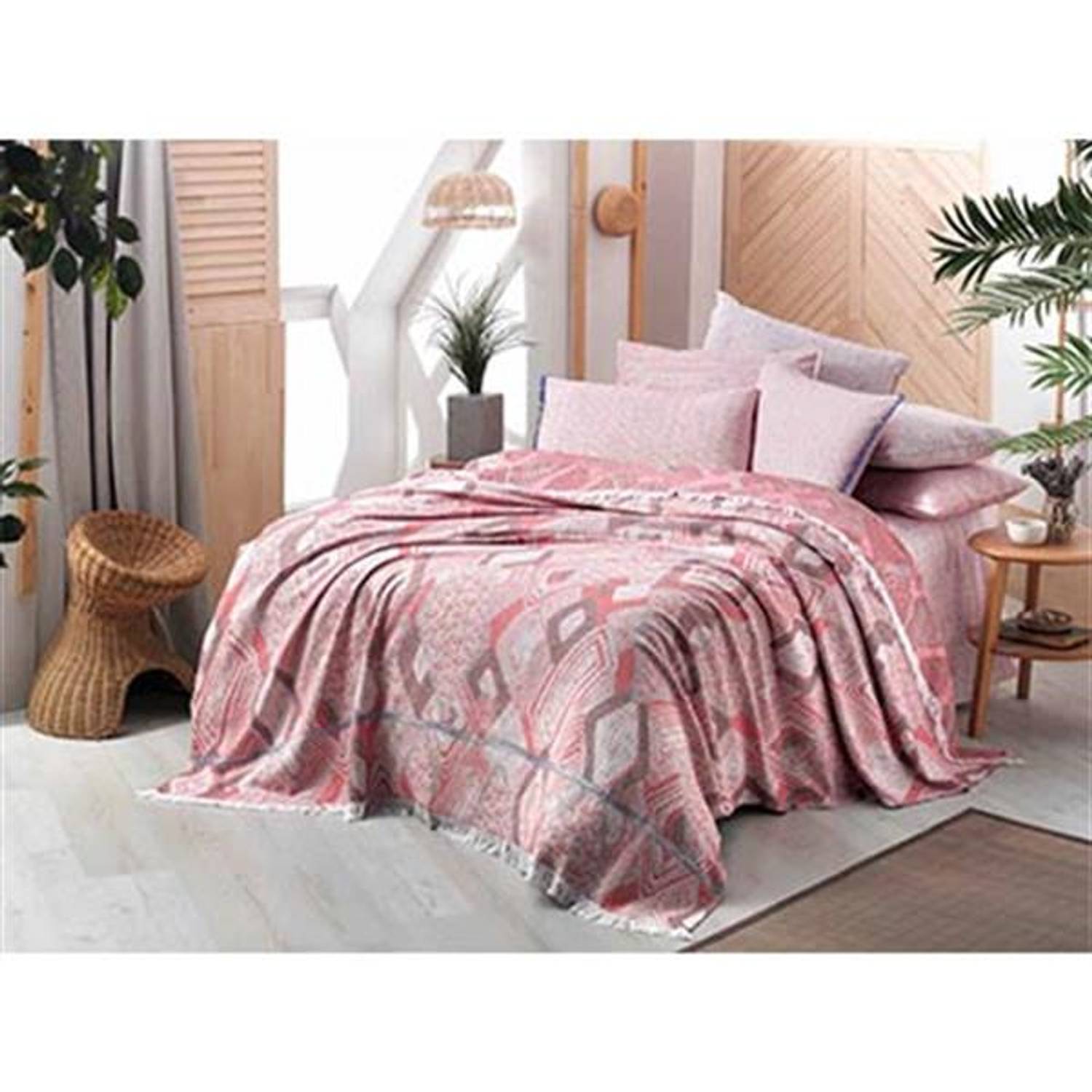 Sarev Double Yarn Dyed Pique Set Pedro Red