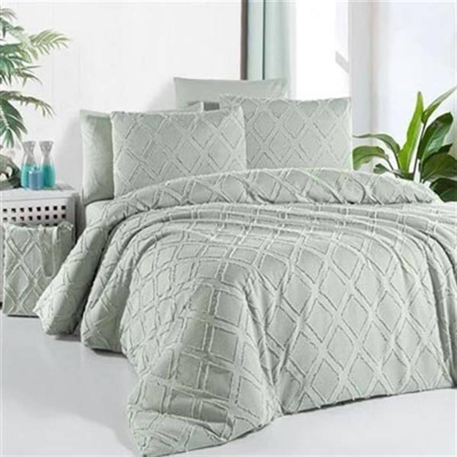 نازك هوم طقم غطاء لحاف مزدوج Arwen Mint