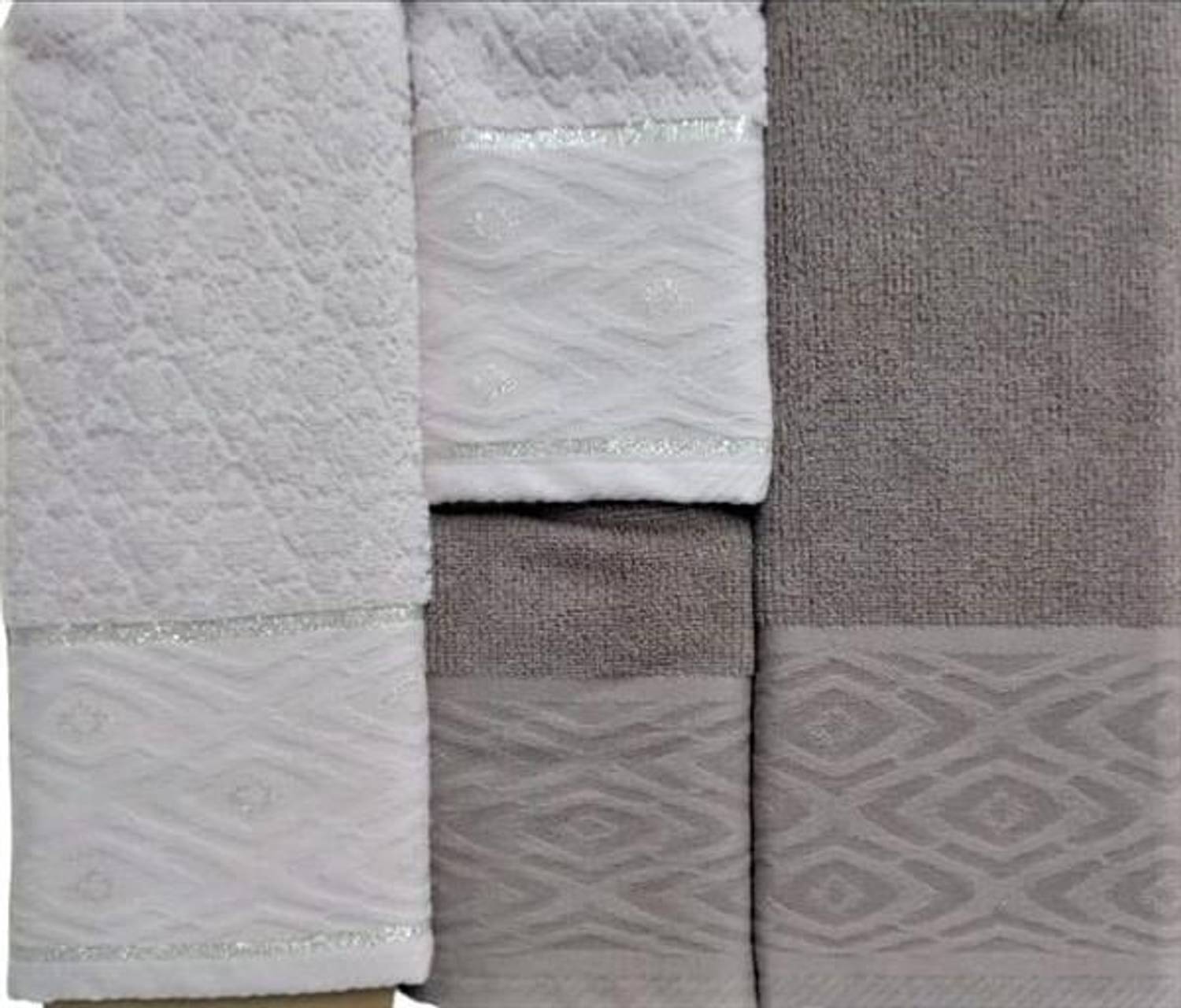 Набор полотенец для ванной и рук İyi Geceler İstanbul Monarch Пудра-Коричневый