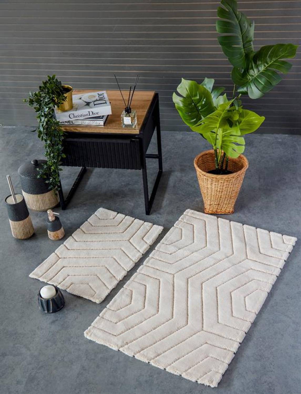 İyi Geceler İstanbul Klozet Takımı Plaid Bej