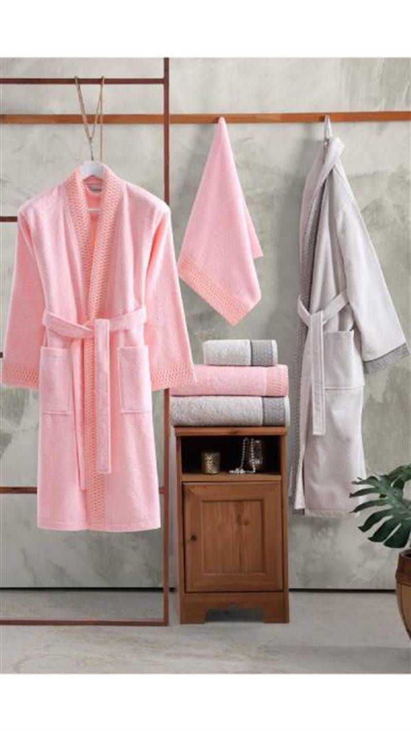 İyi Geceler İstanbul Banyo-Hamam Takımı Emily Pudra-Açık Gri