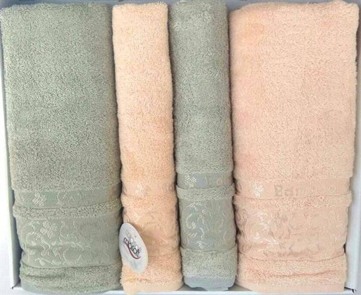 طقم حمام تركي من بوبيلا بودرة ماسية - نعناع