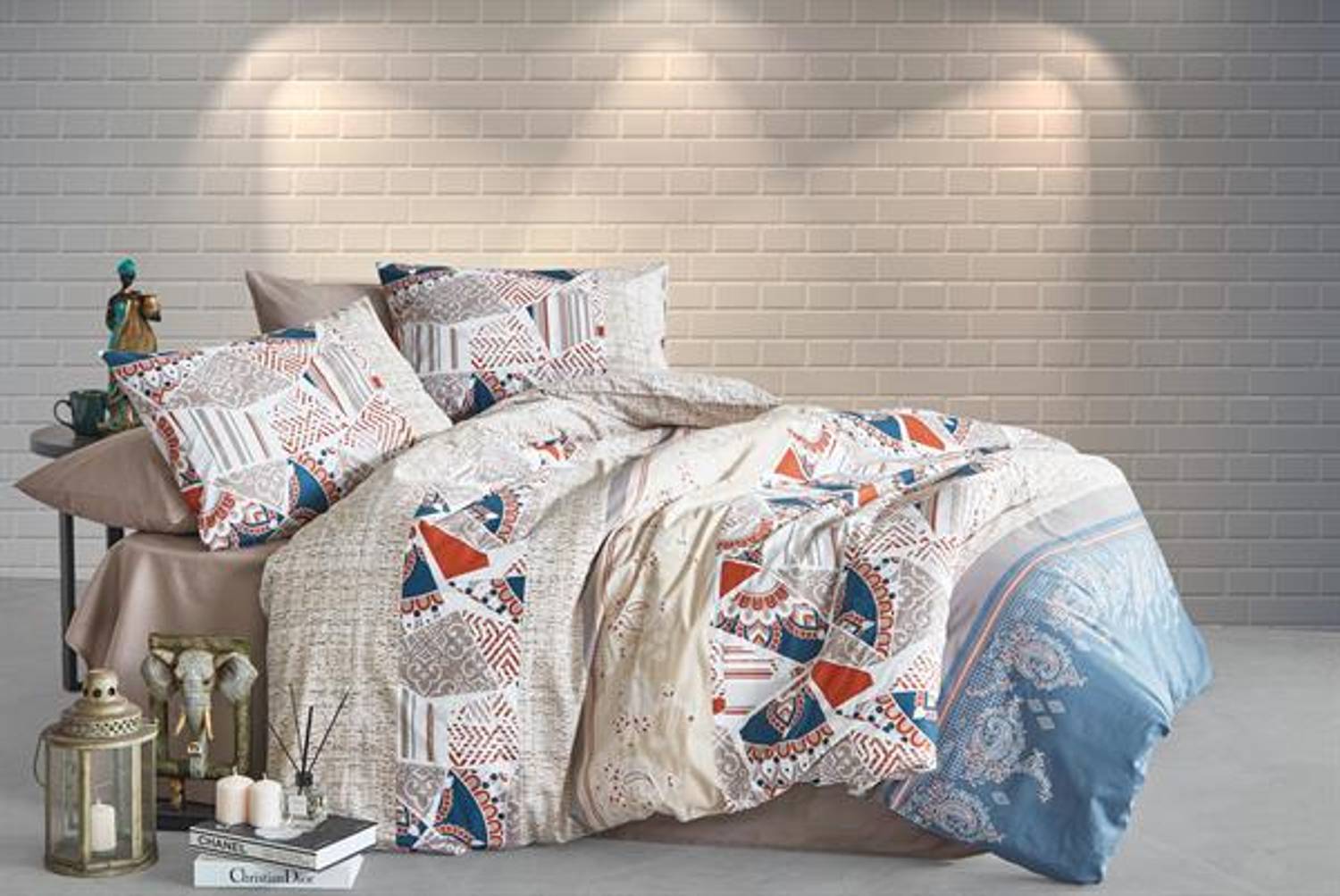 Good Night Istanbul Percale Double Duvet Cover Set Sevilla