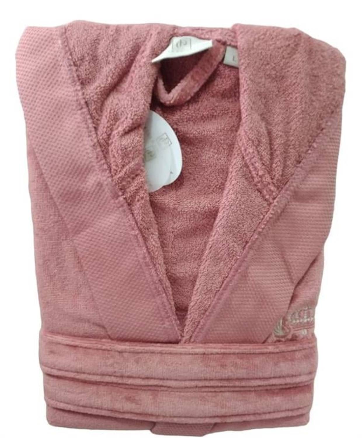 Pupilla Velvet Hooded Bathrobe Monaco Pomegranate Flower Large