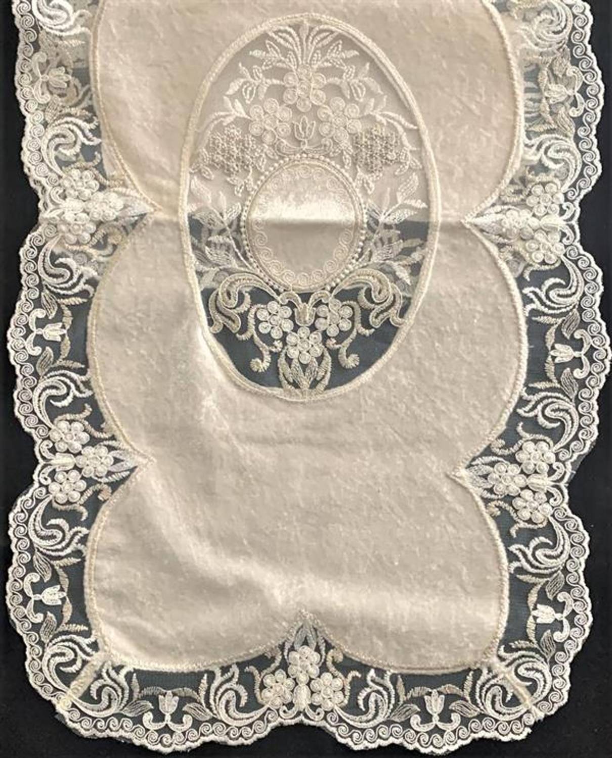 Türkişi Runner Masa Seti Monalisa Krem