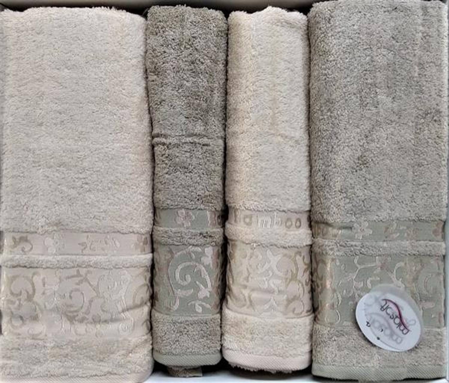 Комплект рушників для обличчя та рук Pupilla Hamam Diamond Персиково-Кавовий