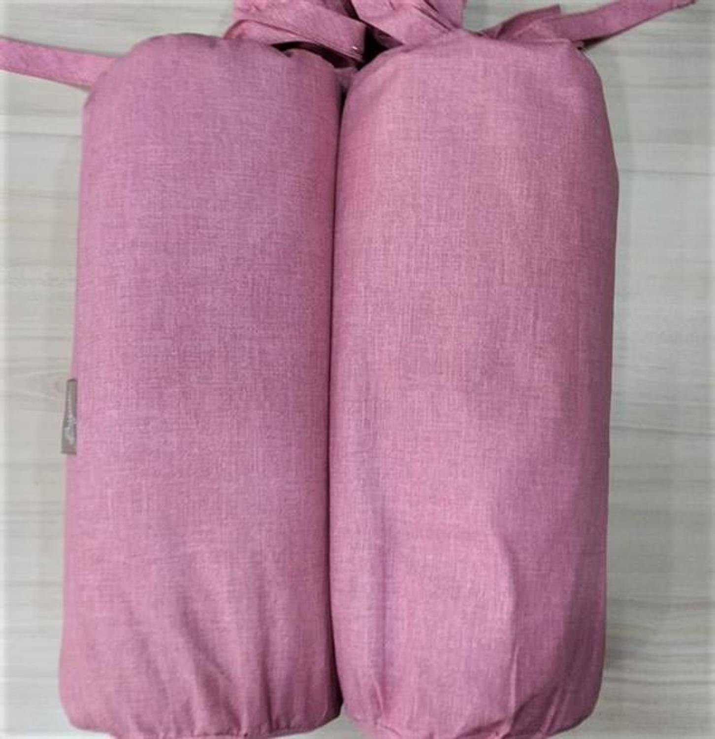 Комплект простиралов с натяжкой для двуспальной кровати Bazaar Teo Розовый бежевый