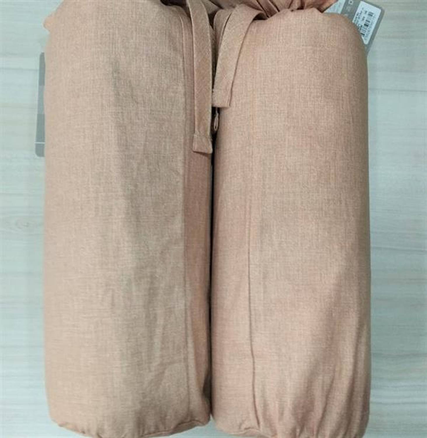 Комплект двойного fitted простыней Bazaar Teo коричневый