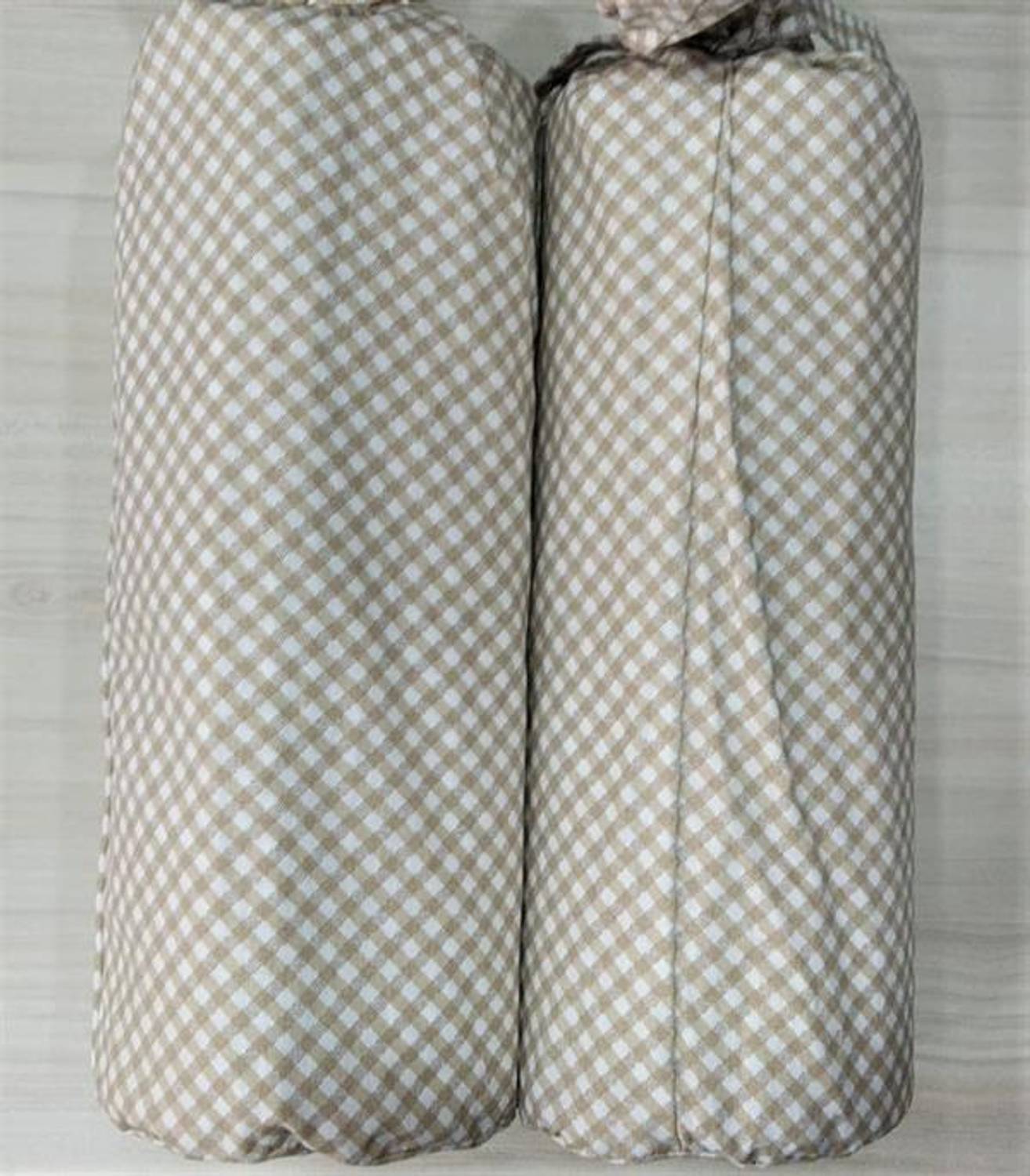 Комплект простирадл з гумкою для двоспального ліжка Bazaar Sorel Бежевий