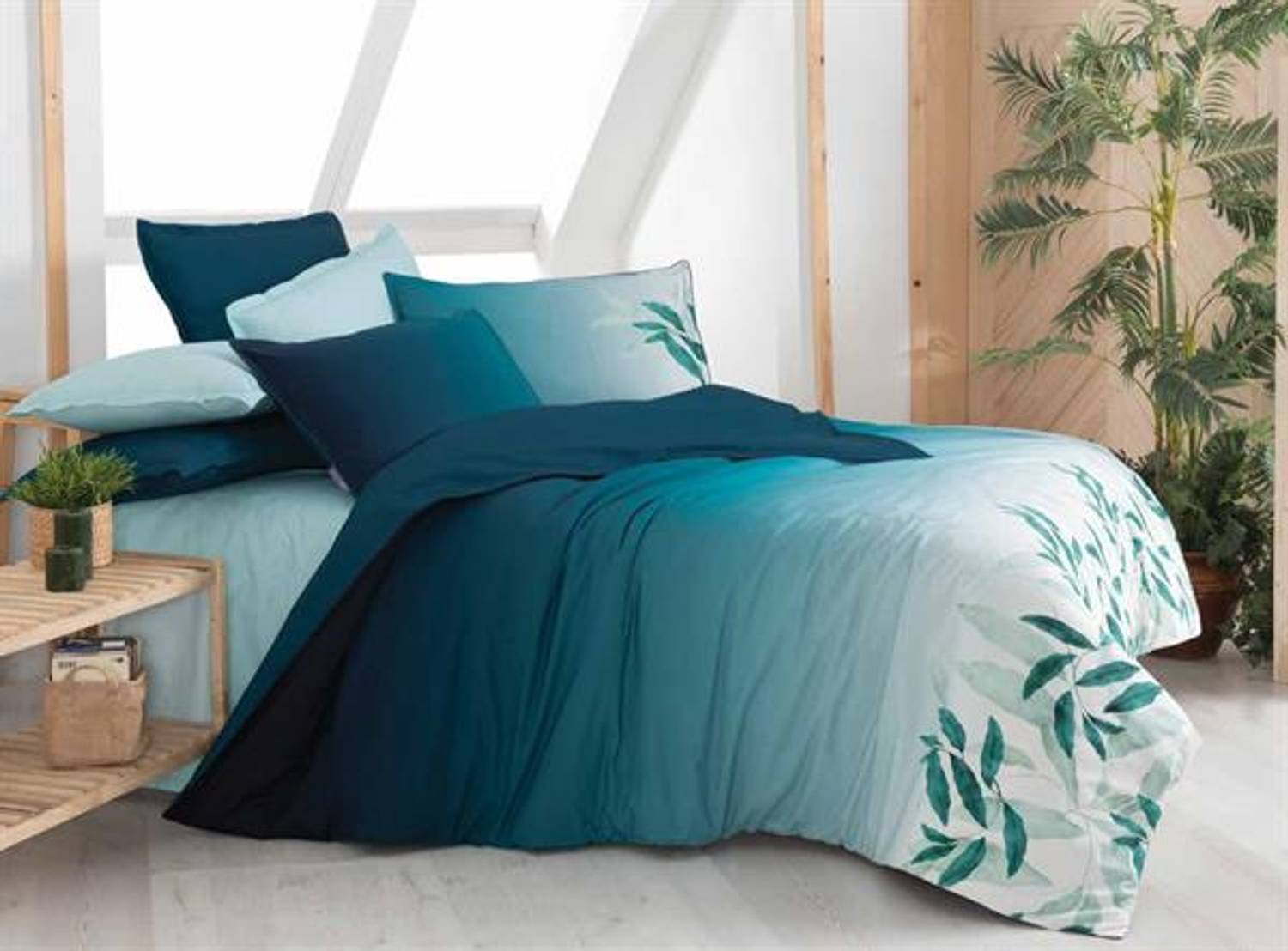 Sarev Percale Çift Kişilik Nevresim Takımı Eddy Mavi