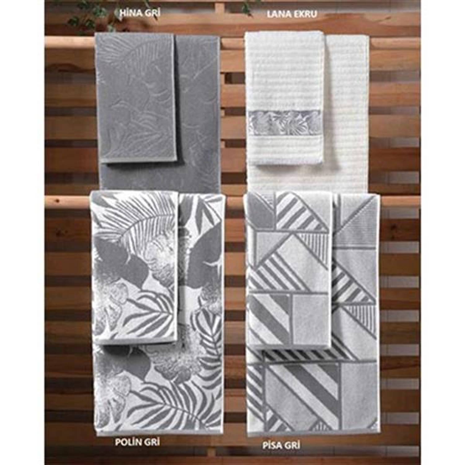 Sarev Havlu 50*90 Cm Hina Gri