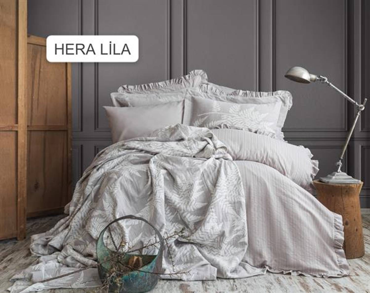 Pupilla Covered Duvet Cover Set Hera Lila