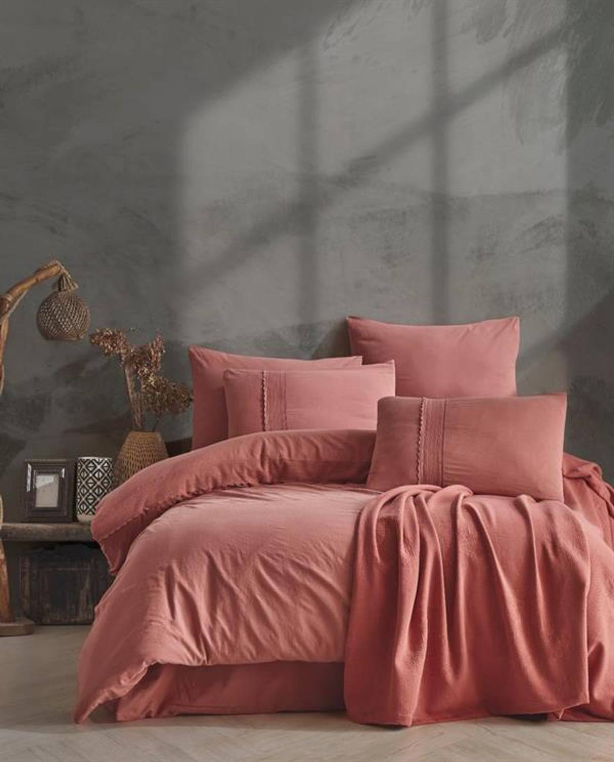 Good Night Istanbul Double Duvet Cover Pique Set Flokstone Tile