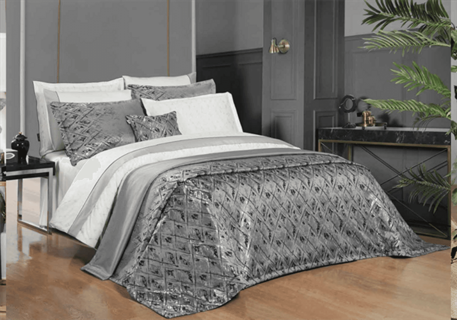 Sarev Bedspread Duvet Cover Set Legolas Gray