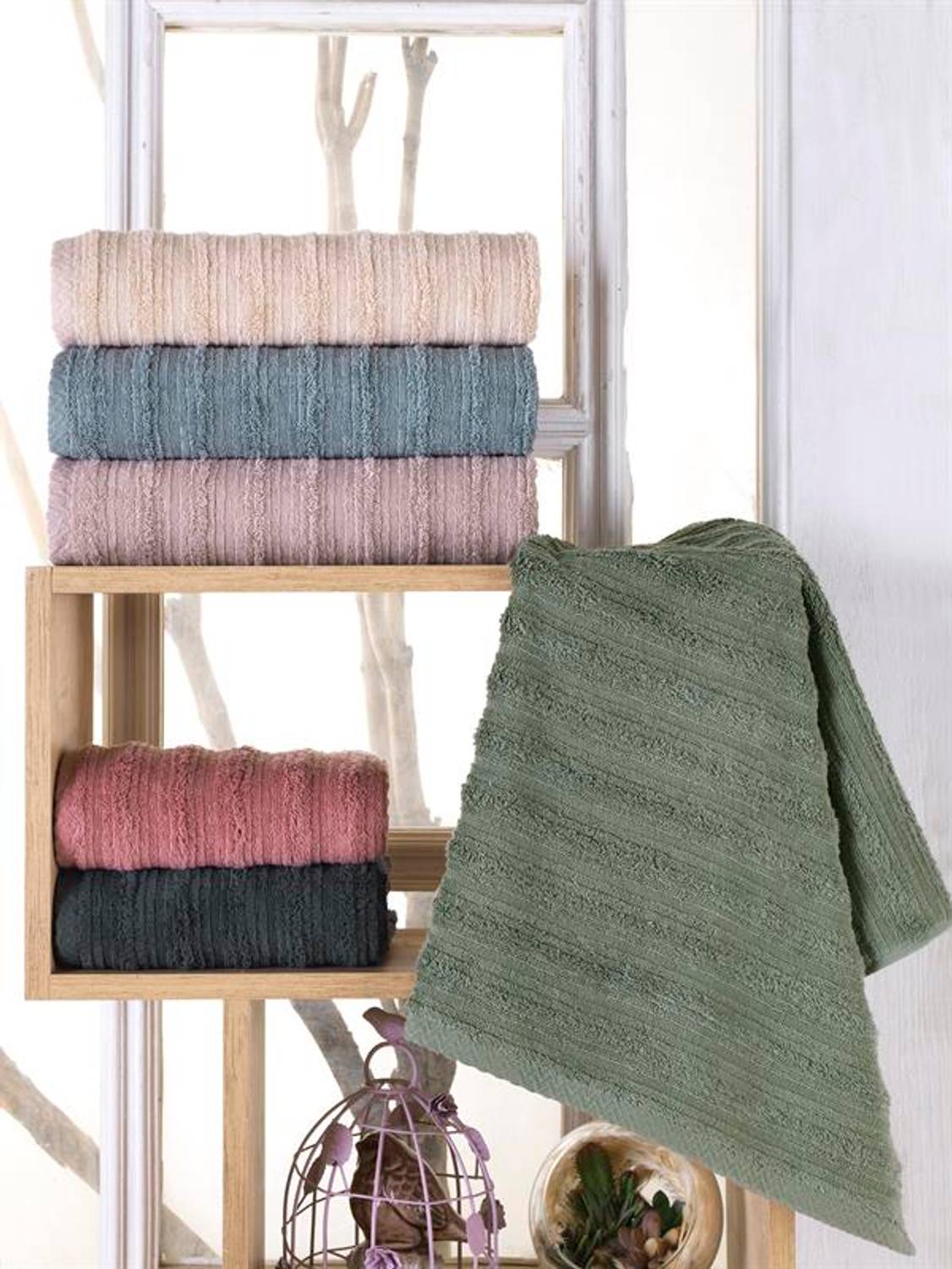 Комплект рушників Şıkel Penye 6 штук 50*90 см Бохемський стиль