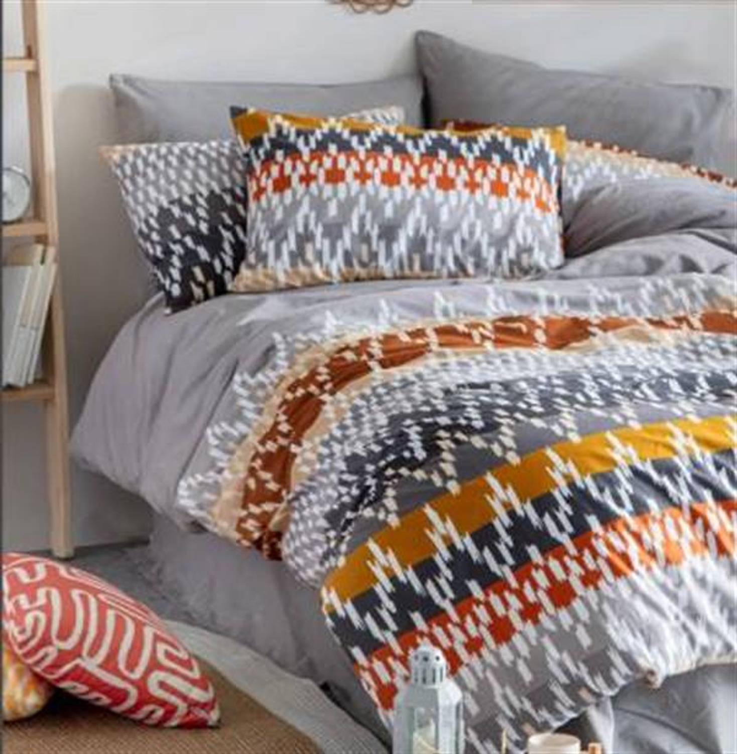 Комплект постельного белья Ийи Гецелер Стамбул Персаль, односпальный, 160x220 см, цвет коричневый, 4 предмета, высококачественный текстиль